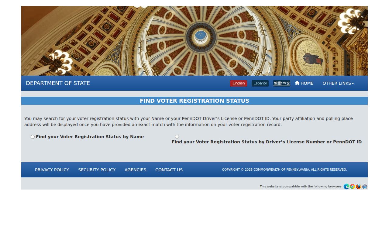 Bucks County residents directory Pennsylvania voter status search